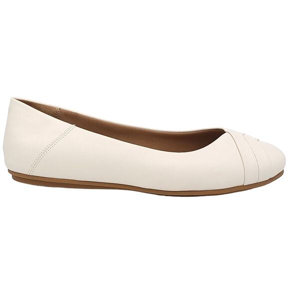 Style & Co Women Slip On Ballet Flats Sennette Size US 9.5M Ivory White Smooth - Picture 2 of 6